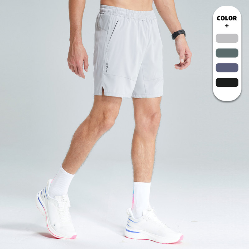 Lulu Splicing Men's Quick-Drying Shorts Marathon Sports Shorts Men's Breathable Fitness Clothes Casual Basketball Training Pants