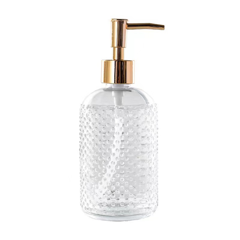 Dispensador de Jabón Líquido de Vidrio con Bomba de Presión y Antideslizante para Baño y Hotel image 6