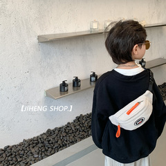 Summer new Korean style lightweight children's kindergarten children's boys and girls fabric chest bag waist bag for men and women