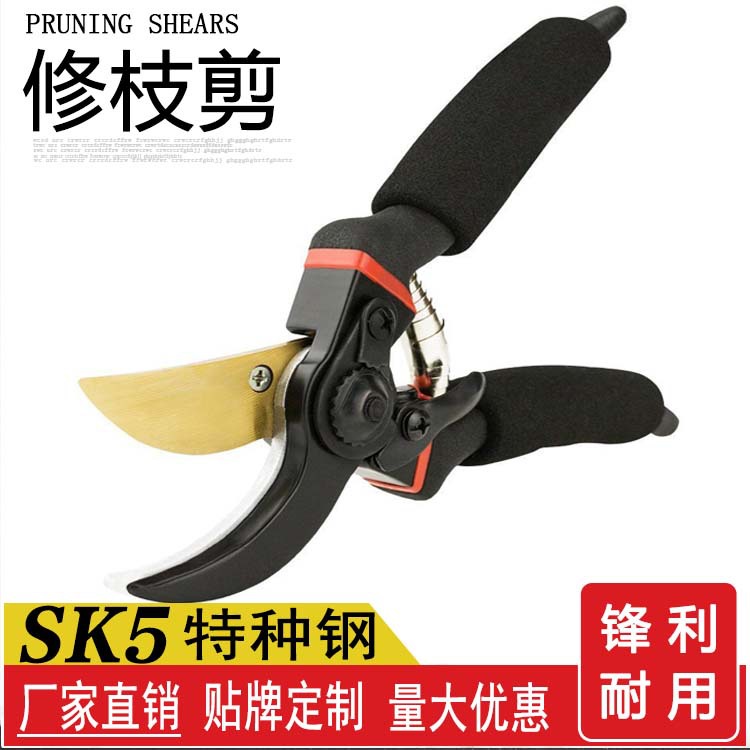 剪刀工厂跨境热销家用修枝剪刀果树苗木剪枝剪盆栽园艺造型大森霖