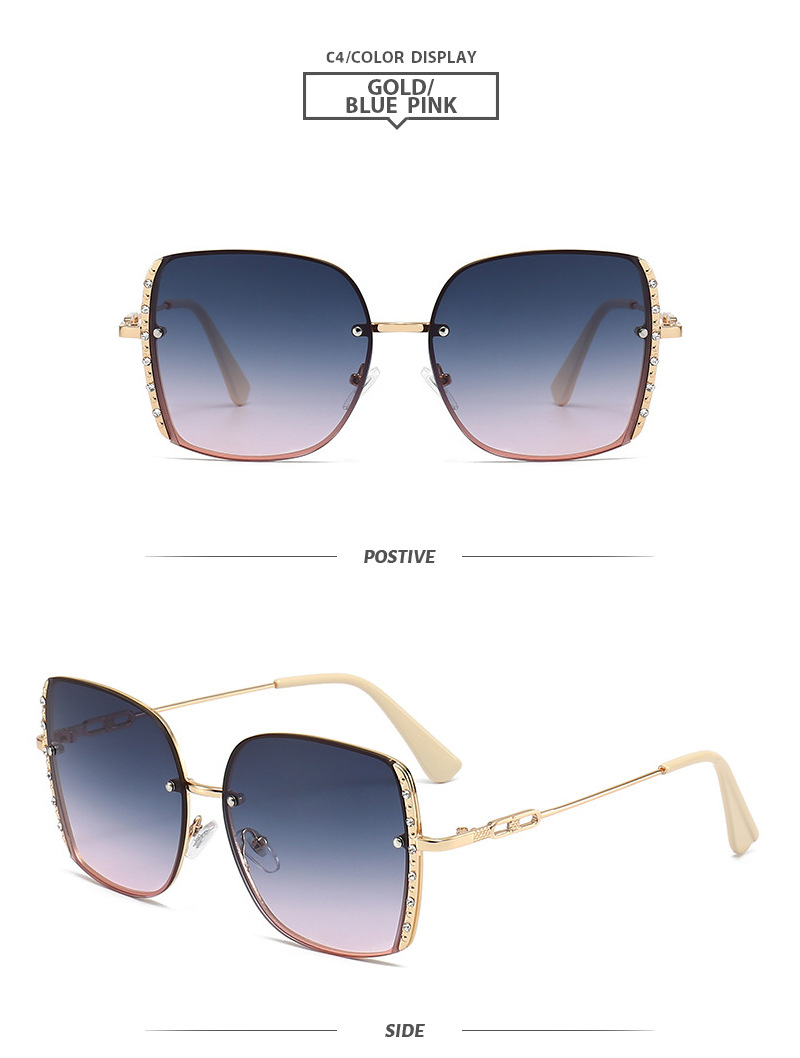 Women's Gender Elegant, Basic Style Elegant Basic Square PC UV400 Protection Square Full Frame Women's Sunglasses
