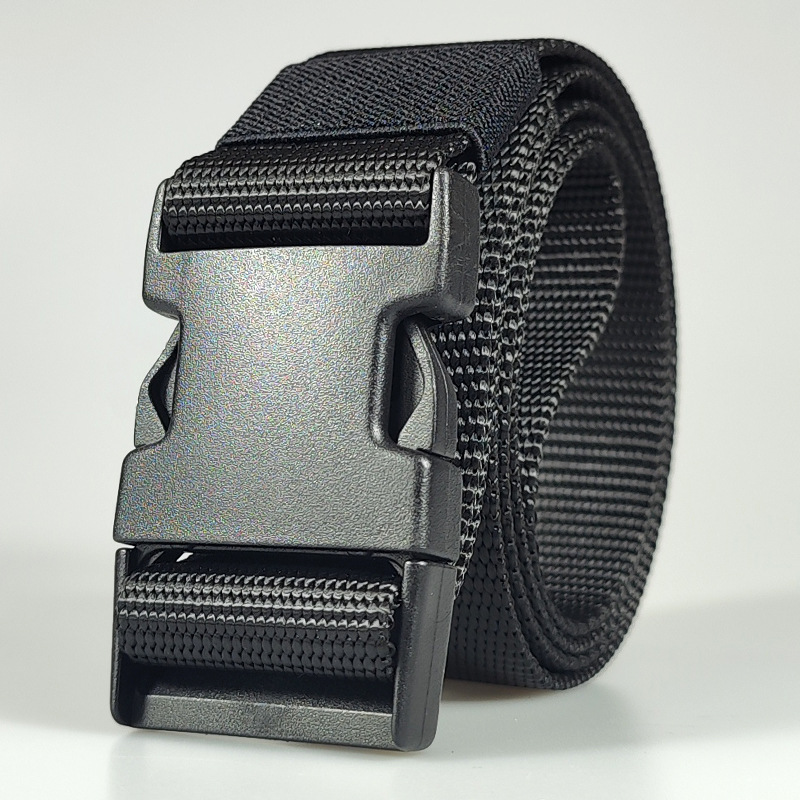 Men's metal tactics travel nylon belt for students