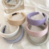 Plush retro demi-season headband, universal hair accessory to go out for face washing, hairpins, new collection