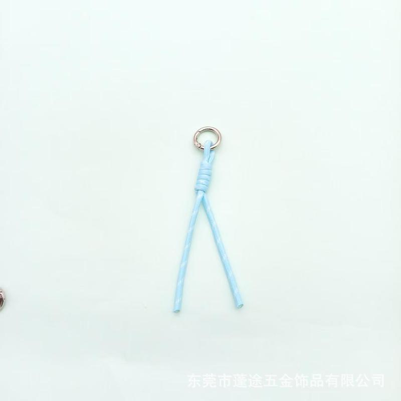 双色编织打结手机挂绳手工配件钥匙扣材料挂件玩具包包小挂饰吊绳|undefined
