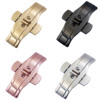 304 Stainless steel WINDOW Butterfly buckle seal up Watch strap Snaps solid steel strip Watch buckle fold