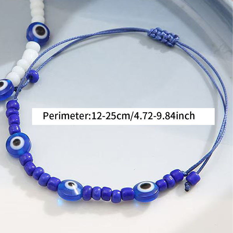 Lucky Evil Eye Red String Bracelet Adjustable Protection Jewelry_voghion.com