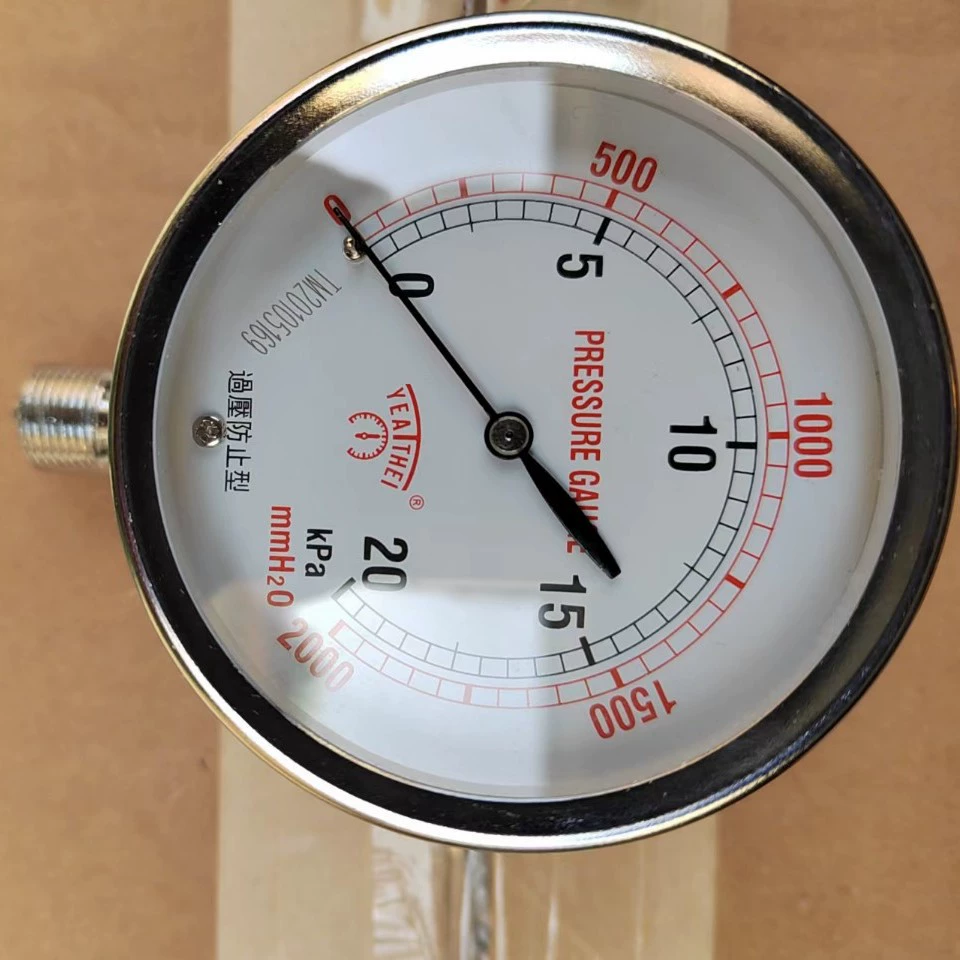 Высокотемпературная устойчивая нержавеющая сталь маслонаполненная диафрагма указатель манометра масла Обычная обработка радиальная вибрационная диафрагма манометр
