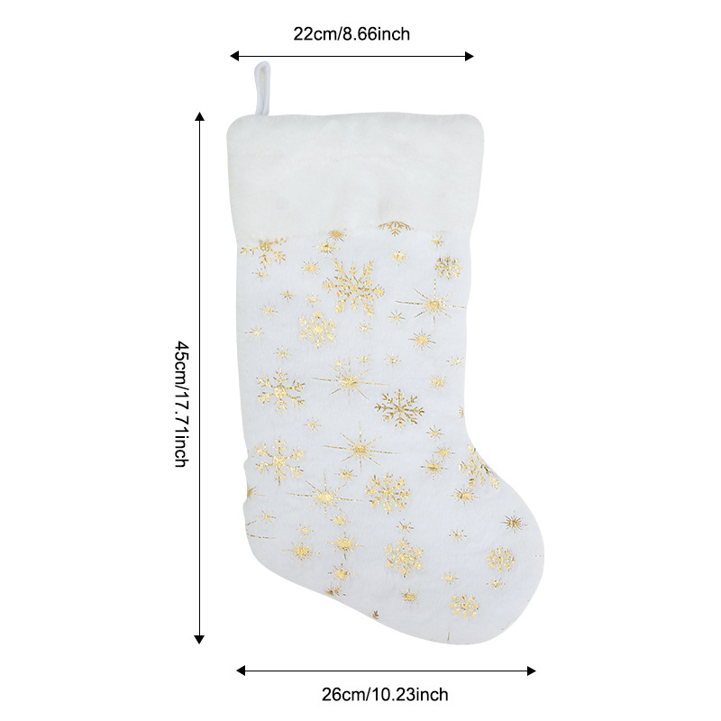 Calcetines de Navidad transfronterizos calcetines de regalo para niños colgantes de árbol de Navidad bolsas de caramelo decoración colgantes de decoración para el hogar de Navidad image 15