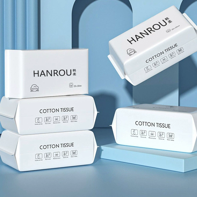 Хлопковые влажные косметические салфетки для умывания лица, молочко очищающее, увеличенная толщина