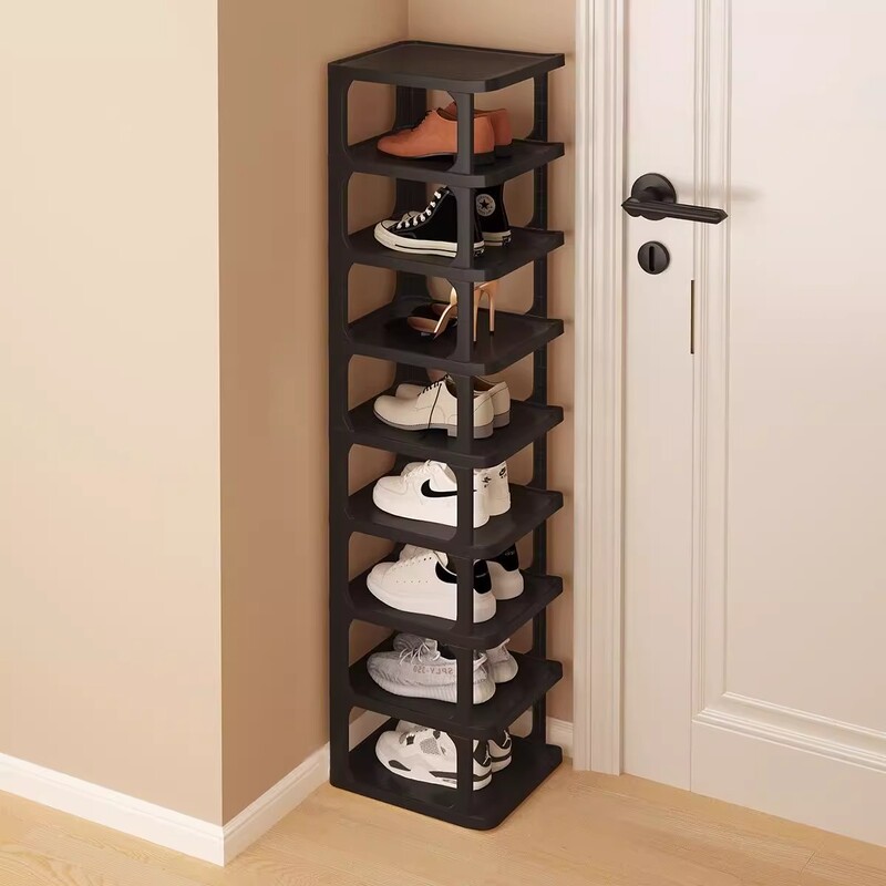 Small Narrow Shoe Rack for Home Entrance Multi-Layer 2025 New Simple Storage Artifact Entry Door Indoor Space-Saving Shoe Cabinet