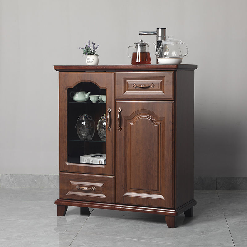 Máquina de té inteligente de madera maciza totalmente automática de suministro de agua tipo cubo de agua vertical tipo baja máquina de beber de agua caliente y fría doméstica