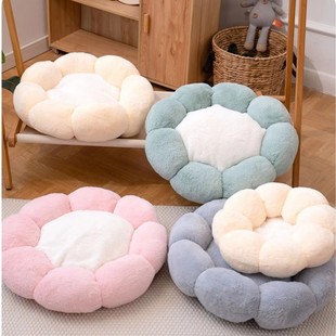 New autumn and winter warm teddy round dog cat nest flower nest four seasons Universal short plush nest pet nest mat
