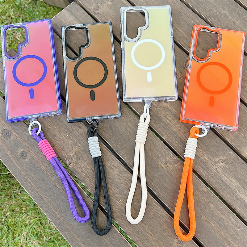 Laser Chameleon Samsung S26 Magnetic Phone Case Suitable for A57/A35 Cross-Border A17 Foreign Trade S26 Lanyard S25U Laser Chameleon Samsung S26 Magnetic Phone Case Suitable for A57/A35 Cross-Border A17 Foreign Trade S26 Lanyard S25U