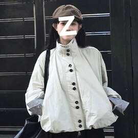 原版做法 秋冬独特超好看风衣外套女款百搭新款韩系小个子夹克女