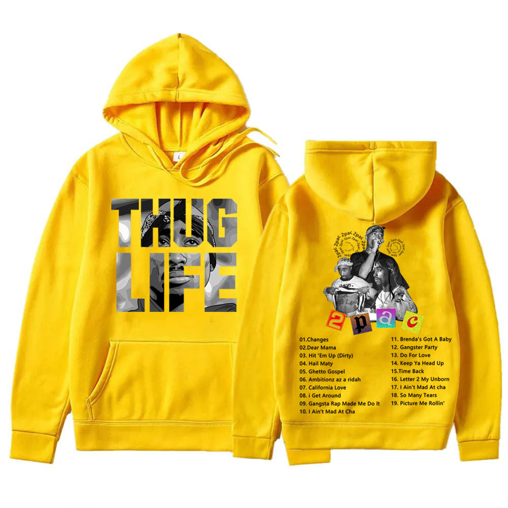 2pac Greatest Hits Song Hip Hop Pop Music Hoodie Sweatshirt