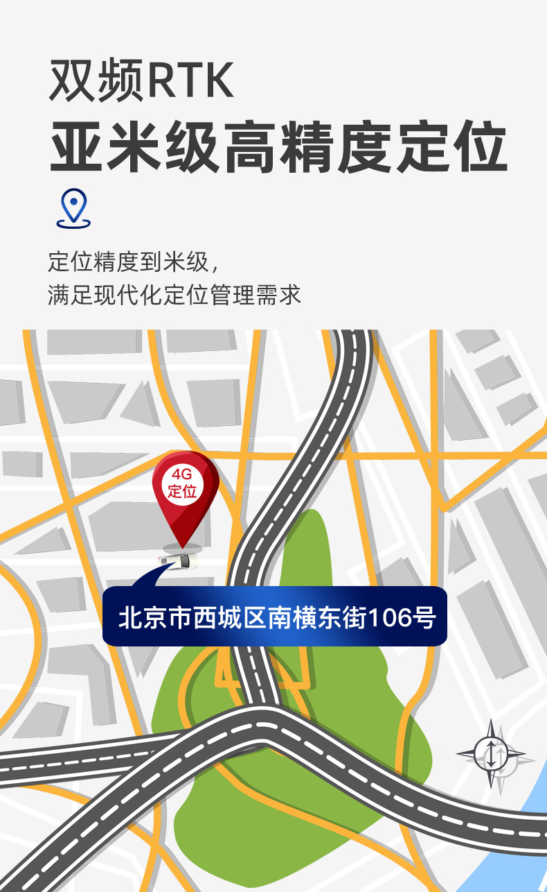 4g Beidou High-Precision Locator for Government and Enterprise Fleet Management, Gps Smart Garden and Agricultural Vehicle Beidou Gps Locator