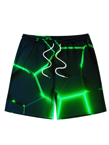 Summer Beach Shorts Men Quick-drying 3D Digital Printing Outdoor Casual Shorts Versatile