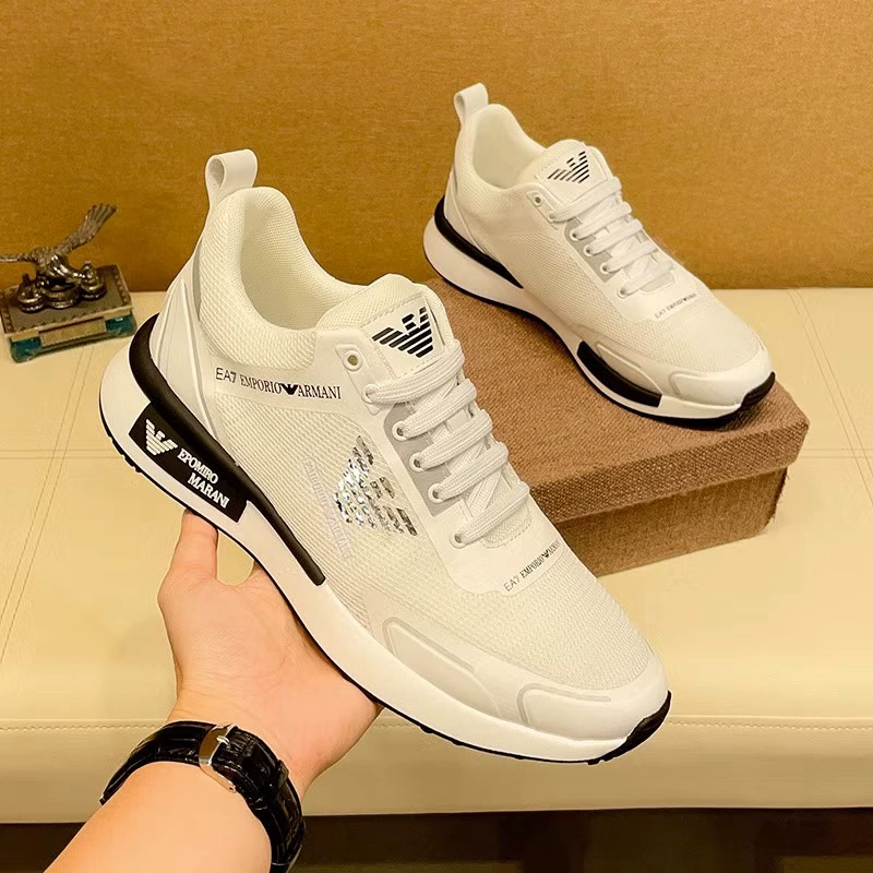 Европейская станция Новая знаменитая роскошная мужская обувь из кожи дикая толстая подошва легкая дышащая повседневная спортивная обувь для бега мужчины