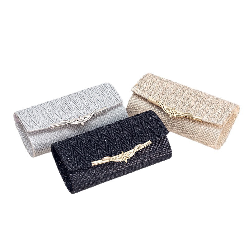 Cross-Border New Factory Direct Metal Women's Evening Bag Shiny Pleated Luxury Portable Round Bottom Crossbody Clutch - Thumbnail 5