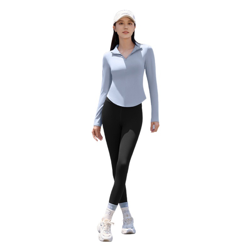 Traje de yoga fino para exteriores Juyitang, ropa deportiva de yoga informal y a la moda con sensación de desnudez para correr