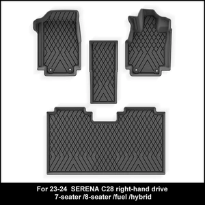 Suitable for 23-24 model SERENA C28 car floor mats, custom-made TPE floor mats and trunk mat, cross-border