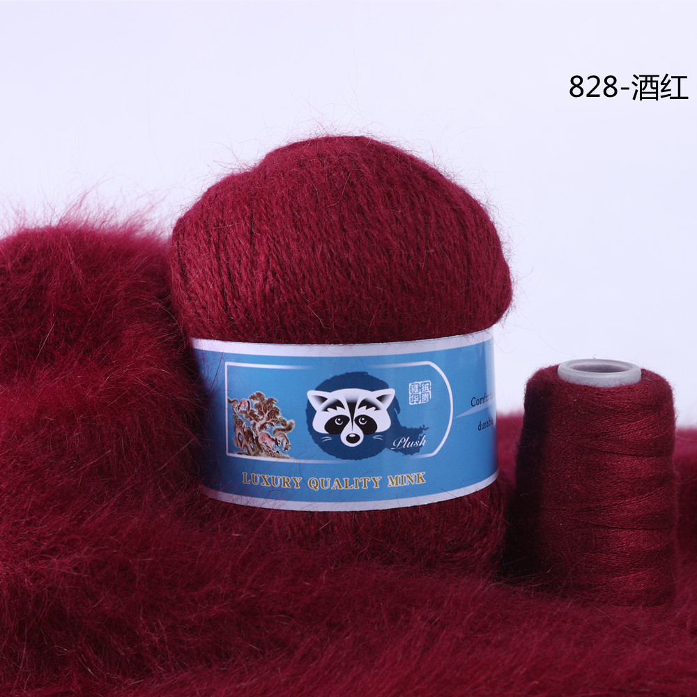 Venta Directa de fábrica medio grueso tejido a mano de lana de visón de lana Bola de lana tejida al por mayor de bricolaje bola de lana gran cantidad de descuento