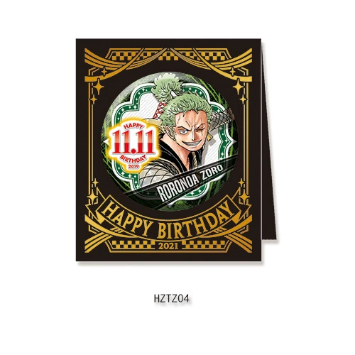 Бейдж дня рождения Comic Factory ONE PIECE Лuffy Zoro Chopper Sanji Nami стойка для бейджей на день рождения