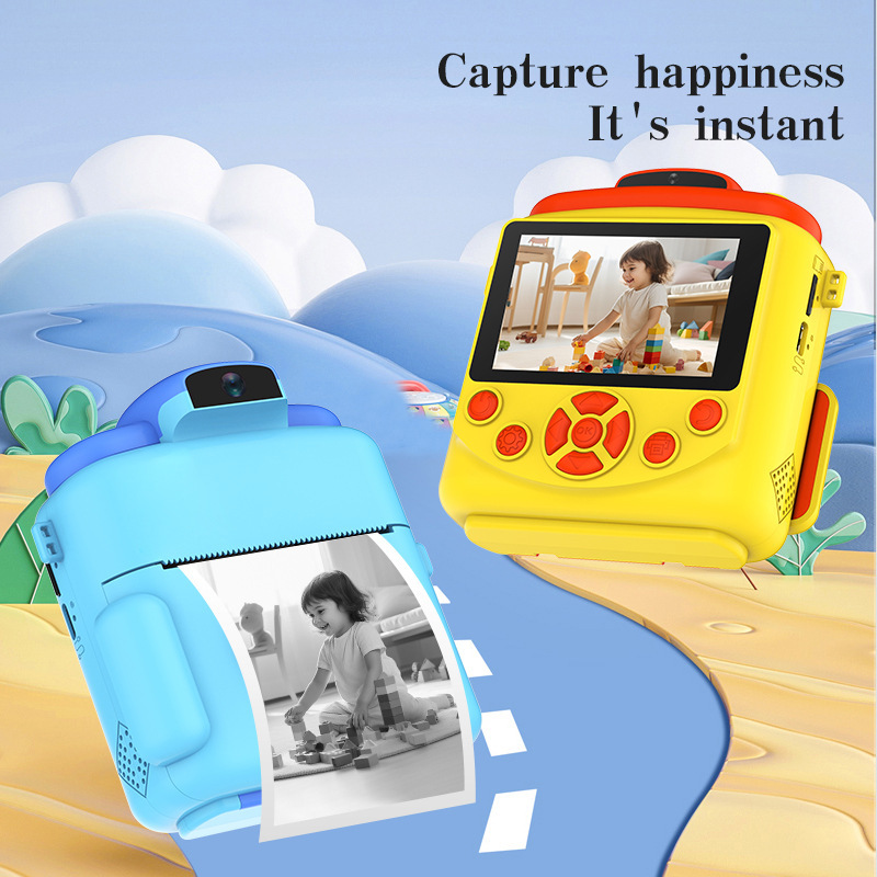 Cross-border new children's printing camera HD front and back double shot without ink shot camera gift Cross-border new children's printing camera HD front and back double shot without ink shot camera gift