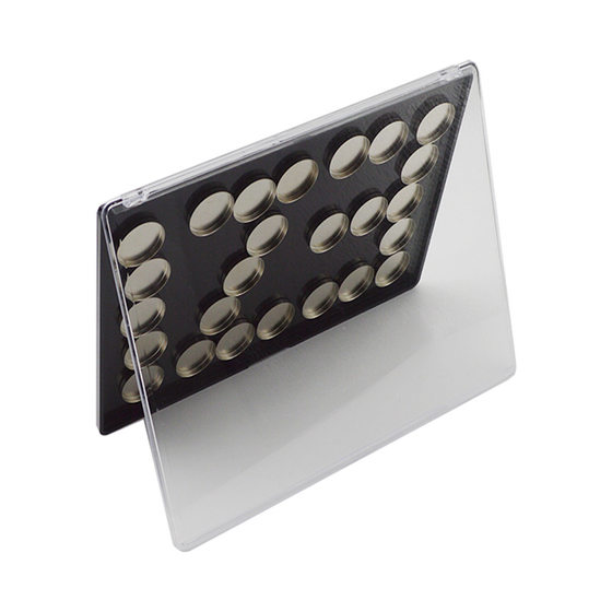 DIY large size magnet eye shadow box transparent cover magnetic eye shadow plate lipstick pressure plate eyebrow powder sub-pack storage empty plate