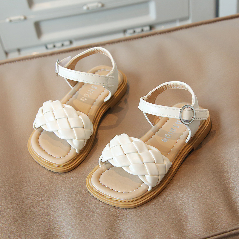 Sandales douces et mignonnes version coréenne, chaussures de plage à semelle souple pour petite fille, polyvalentes, pour enfants, nouvelle collection été 2022_voghion.com