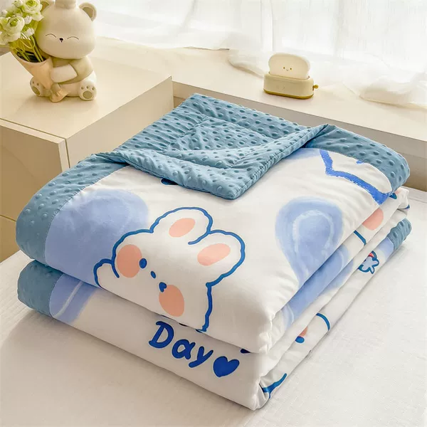 Heartbeat--Class A double-layer yarn bean quilt--