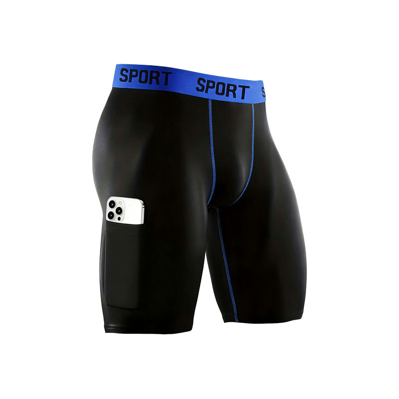 Pantalones interiores de hombre transfronterizas alargadas pantalones interiores deportivas de hombre anti-desgaste piernas de bolsillo anti-desgaste entrepierna larga para correr