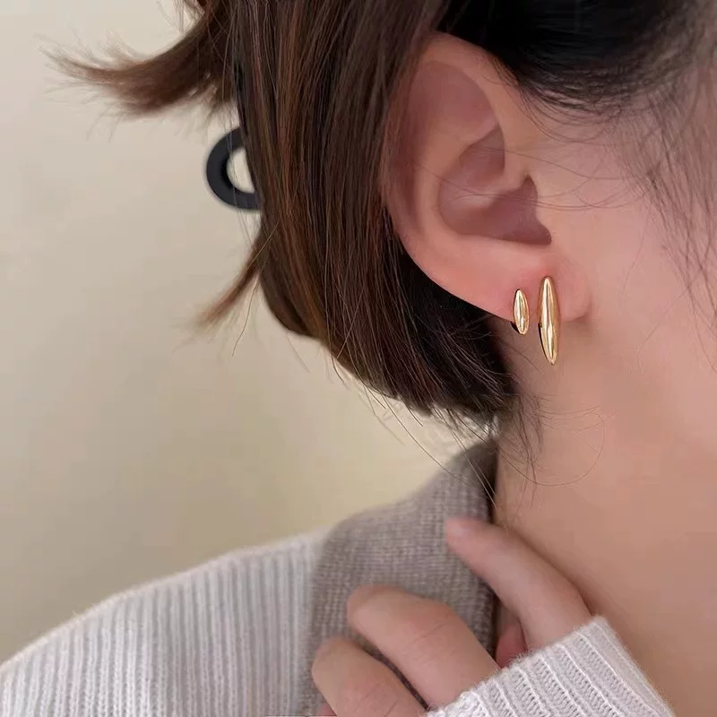 Дизайн серьг Demi-season из металла, (跨境 торговля)