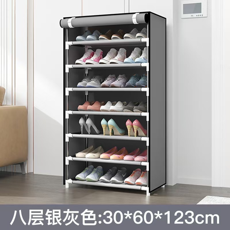 Vietnam venta caliente a prueba de polvo zapato armario rack de almacenamiento ensamblaje casero estante de zapatos multicapa estante de almacenamiento de zapatos simple y económico