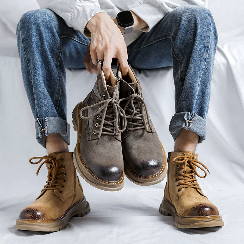 Европейские и американские ретро уличные модные ботинки для спецодежды спецназа 2023 осенние новые молодежные универсальные удобные ботинки Martin для мужчин