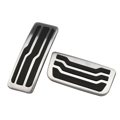 Suitable for Ford Everest Ranger 2015-2025 Stainless Steel Accelerator Pedal Anti-Slip Brake Pedal (Dekorativ pedal başlıqları) - automatic-2-tablets