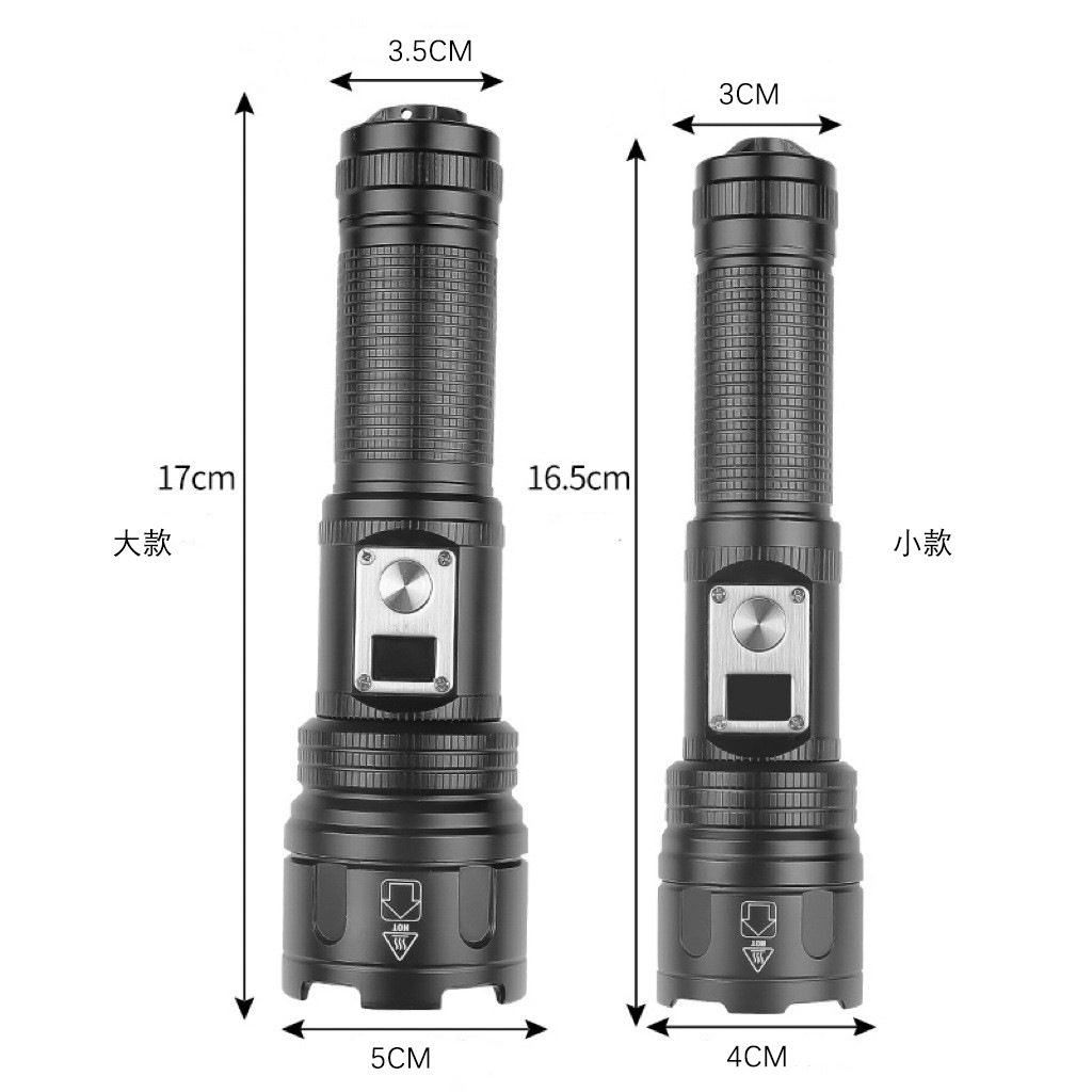 2024 nueva linterna láser blanca recargable TYPE-C linterna LED multifuncional para exteriores super brillante y brillante