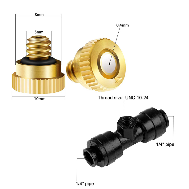 Cross-border e-commerce low-pressure mist atomizing nozzle low-pressure brass nozzle low-pressure nozzle nozzle