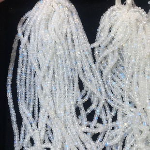Blue Moonlight spacer beads long chain blue moonlight Stone abacus beads section long chain can Pond factory run Volume blue moonlight Stone