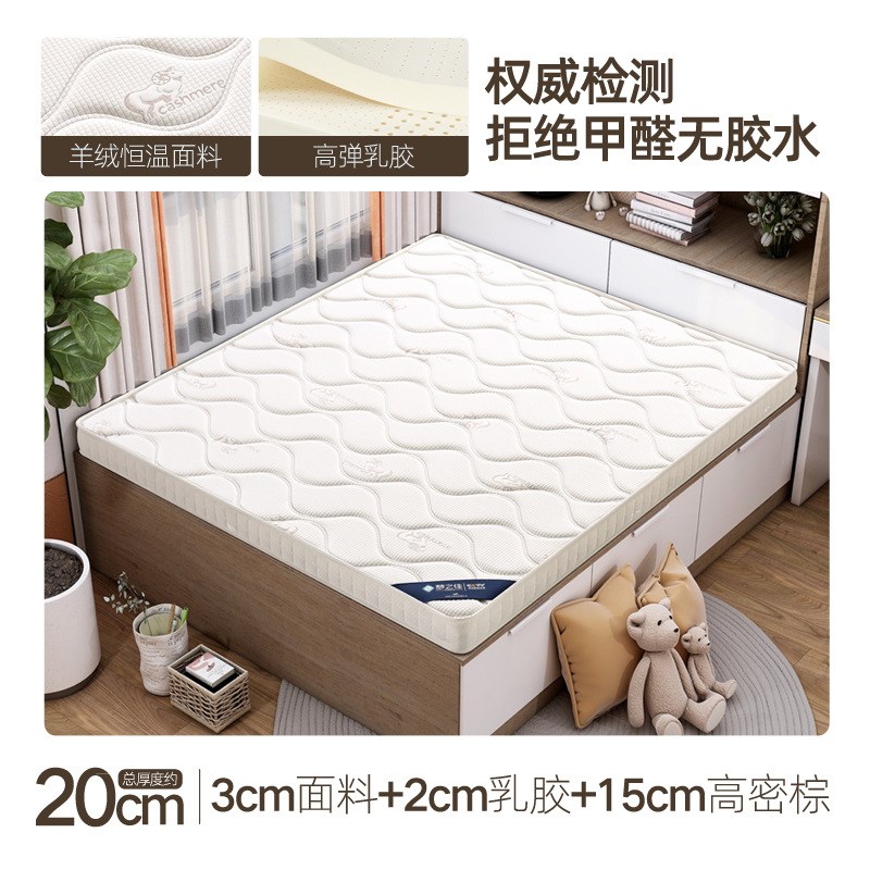 캐시미어 모델 [3E 글루프리 브라운 + 타이 라텍스] 20cm 두께