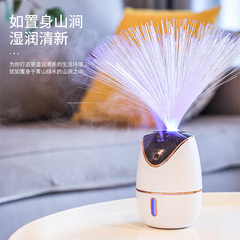 Household Humidifier Built-In Battery Long Endurance Humidifier Portable Large Capacity Night Light Air Humidifier