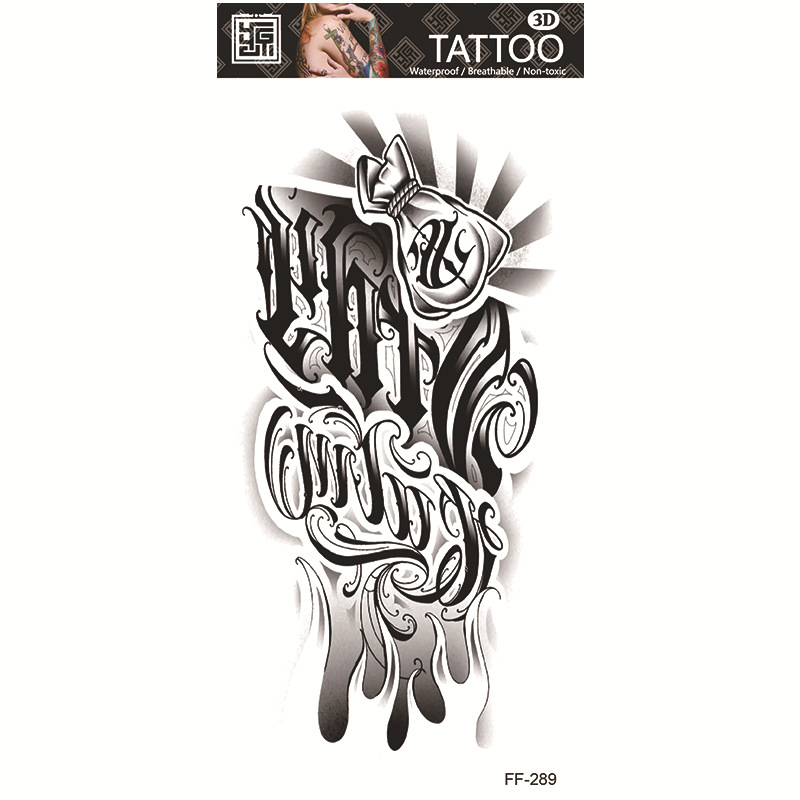 Tatuajes Temporales Impermeables de Papel de Transferencia al Agua para Cuerpo Entero image 95