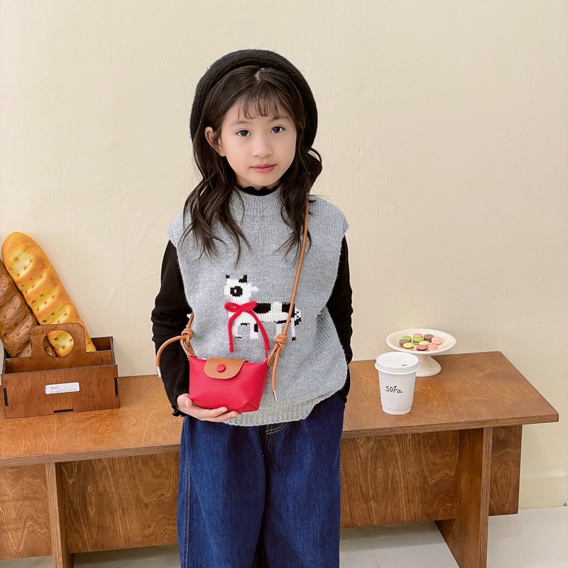 Bolsa de hombro de moda coreana para niños y niñas, mini mini bolso de color extranjero para bebés, nuevo bolso de comercio exterior para niños