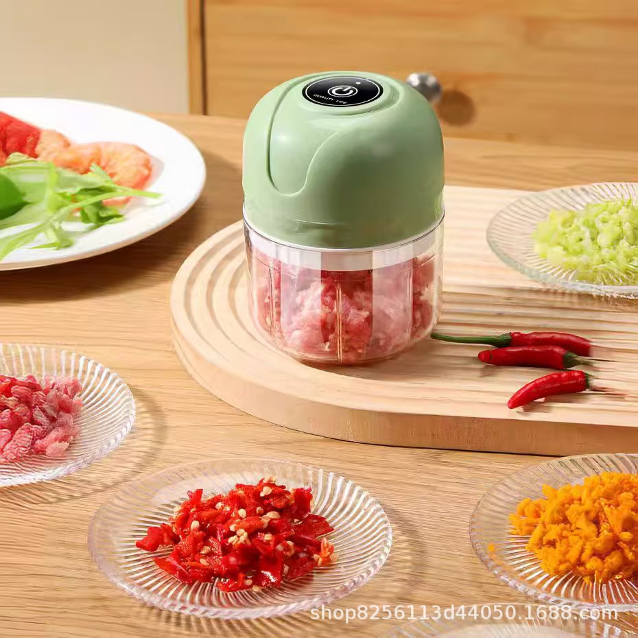 Electric Garlic Pounder, Garlic Press, Food Cooking Machine, Wireless Mini Garlic Masher, Garlic Cross-Border Wholesale Manufacturer