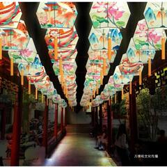 花灯中国風異形中秋節手描き観光地区古風シャンデリア提灯布芸卸売り装飾屋外