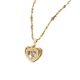 [Copper micro-inlaid zircon] European and American love crystal pendant necklace temperament light luxury niche design sense