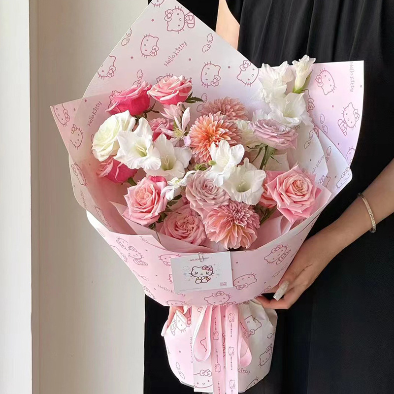 Huaxi 180g KT duro papel de embalaje de flores papel kraft espeso regalo ramo de flores florista papel de embalaje de flores