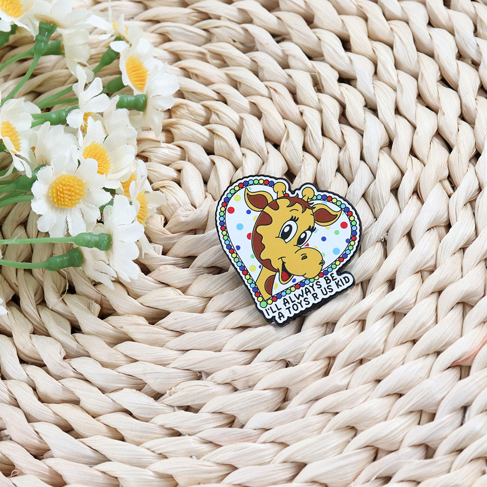 Animated Toy City Badge Cute Giraffe Brooch Kawaii Animal Enamel Gift Backpack Pendant