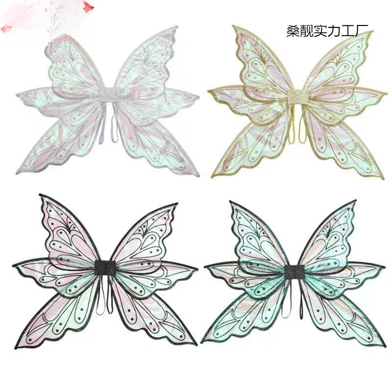 Festival performance elf wings transparent elf costume forest style…