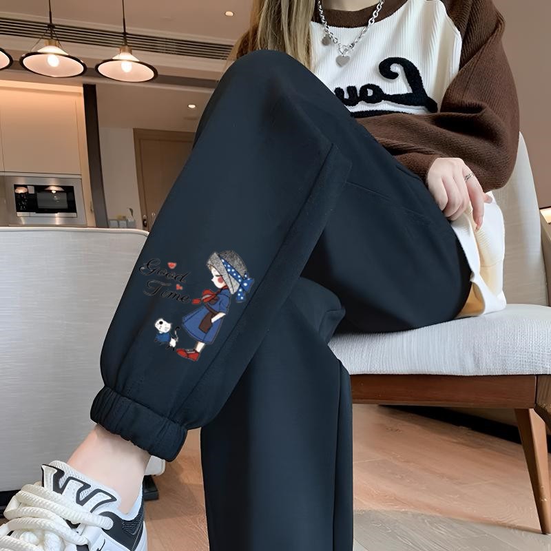 여아용 얇은 검은색 바지